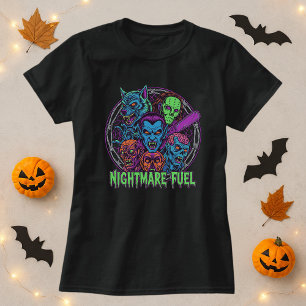 Camiseta Regalo nocturno de terror retro para aficionados a
