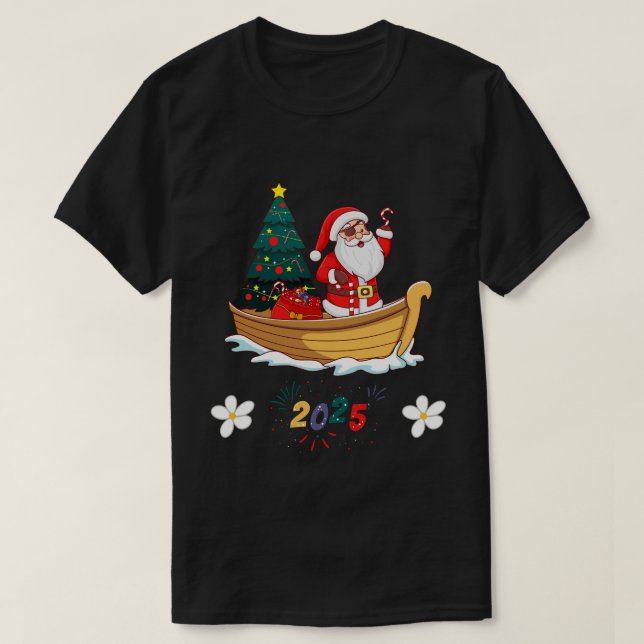 Camiseta Regalo Noel 2025 Noche de Nochevieja (Diseño del anverso)