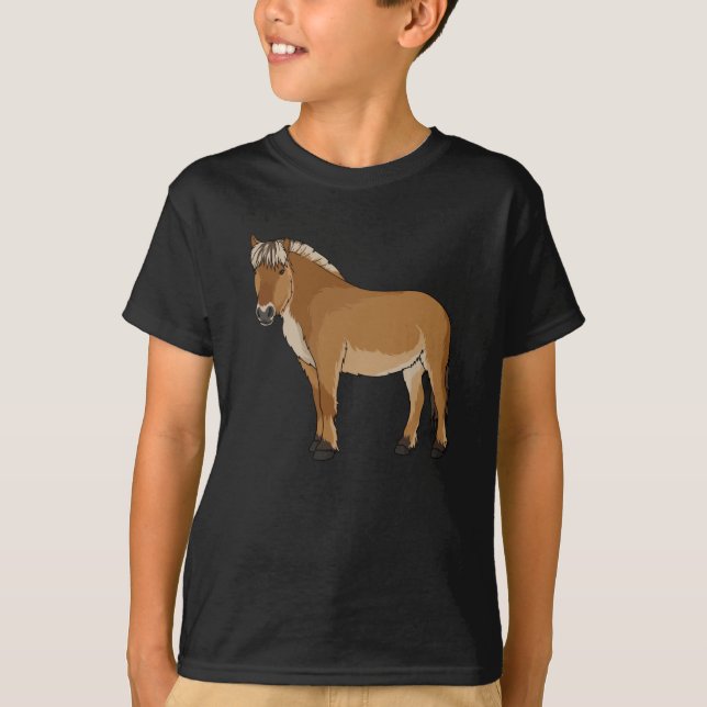 Camiseta Regalo noruego de caballos de fiordo (Anverso)