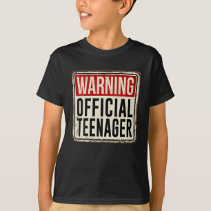 Camiseta Regalo oficial de cumpleaños número 13 de adolesce