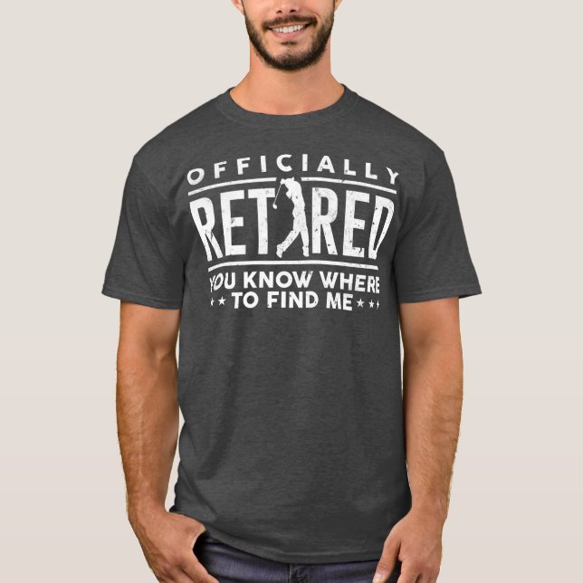 Camiseta Regalo oficialmente retirado, papá golf Golf Golfi (Anverso)