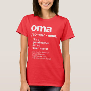 Camiseta Regalo Oma Para Mujeres Abuelas Cumpleaños Día De 