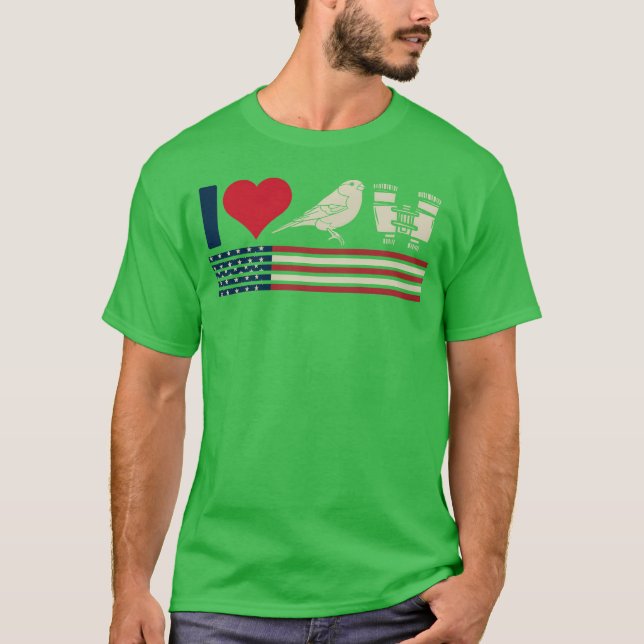 Camiseta Regalo ornitológico de observación de aves (Anverso)