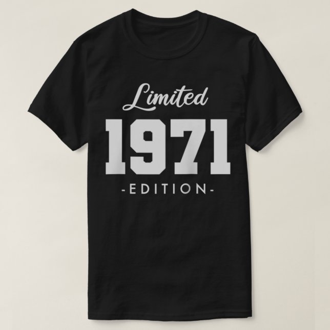 Camiseta Regalo para 51 años de edad Edición Limitada 51ª B (Diseño del anverso)