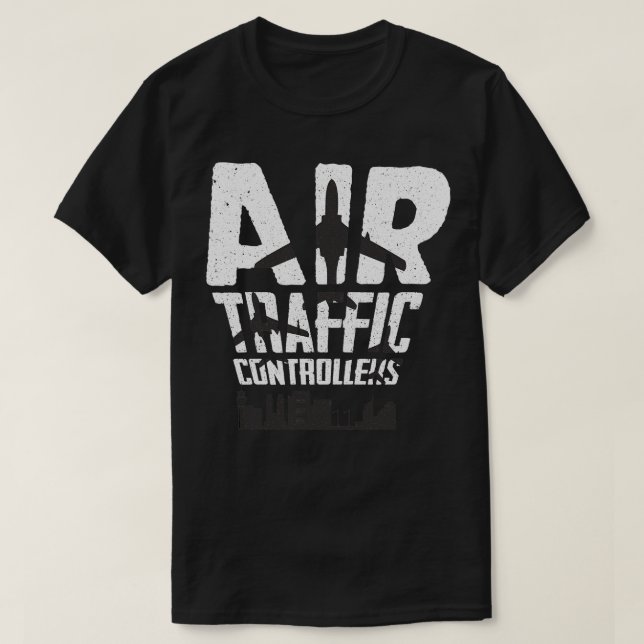 Camiseta Regalo para aeronaves de controlador de tráfico aé (Diseño del anverso)