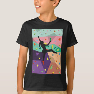 Camiseta Regalo para alpinista de escalada en pared de esca