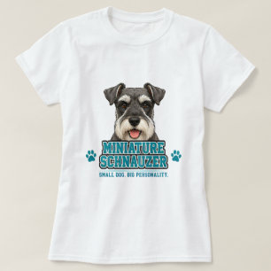Camiseta 🐾 Regalo para Amante de Schnauzer Miniatura 🐾