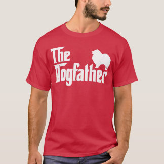 Camiseta Regalo para amantes de Keeshonden DogFather chico