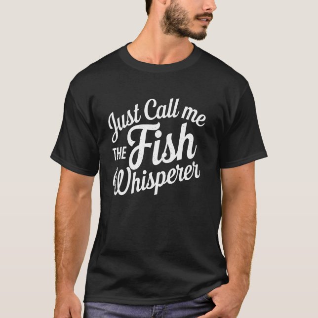 Camiseta Regalo para amantes de la pesca Llámame simplement (Anverso)