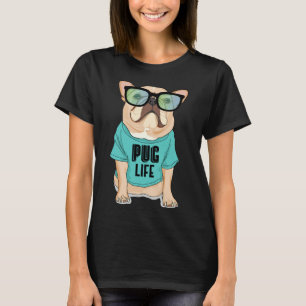 Camiseta Regalo para amantes de Pug genial vida de perro pa