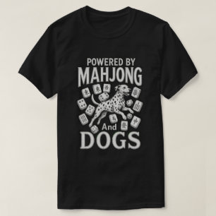 Camiseta Regalo para amantes del Mahjong y del perro dálmat