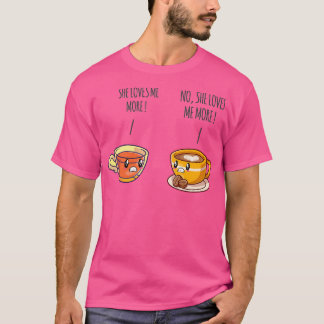 Camiseta Regalo para amantes del té y el café