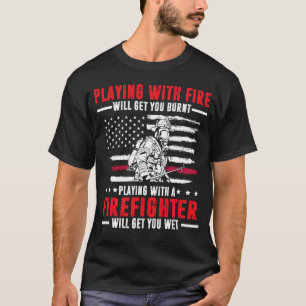 Camiseta Regalo para bomberos hombres divertido bombero irá