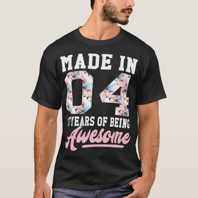 Camiseta Regalo para Chicas de 17 años por 17 cumpleaños na (Anverso)