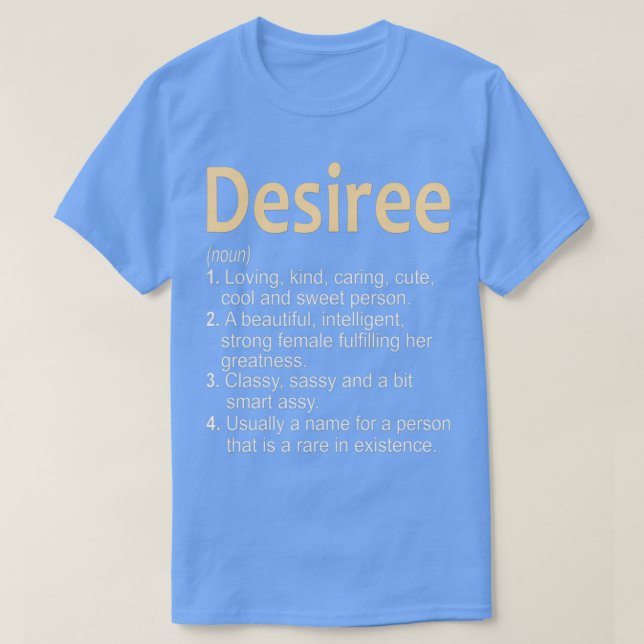 Camiseta Regalo para Desiree (Diseño del anverso)