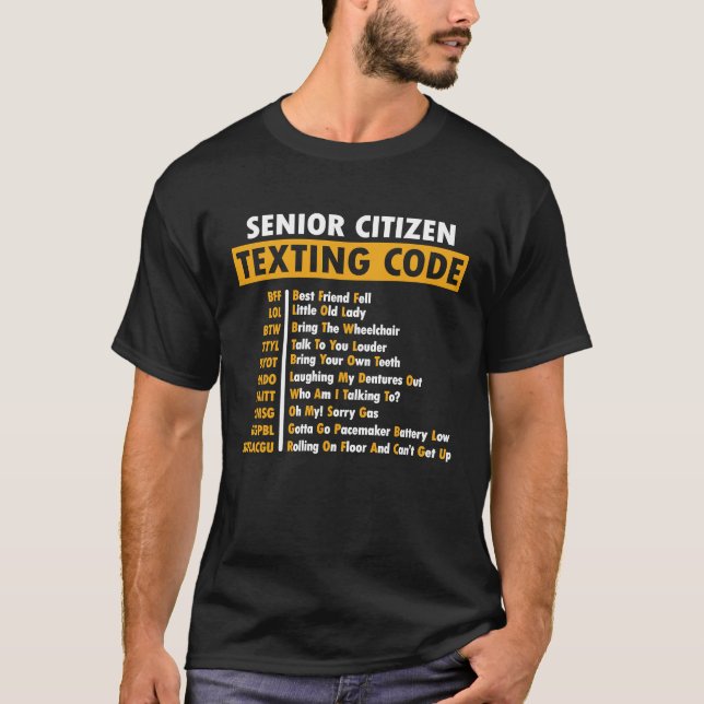 Camiseta Regalo para el código de texto del abuelo (Anverso)