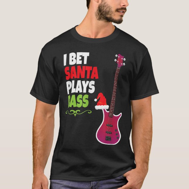 Camiseta Regalo para el guitarrista Guay Santa Navidades (Anverso)