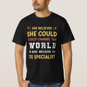 Camiseta regalo para el intercambio electrónico de datos de