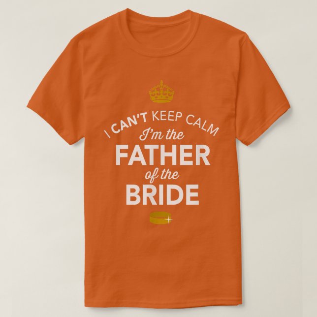 Camiseta Regalo para el padre de la novia Ropa regalos para (Diseño del anverso)