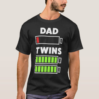 Camiseta Regalo para el papá con los gemelos