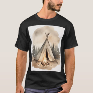 Camiseta Regalo para entusiastas del camping Carpa vintage 