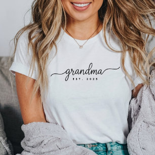 Camiseta Regalo para futura abuela Est. 20XX