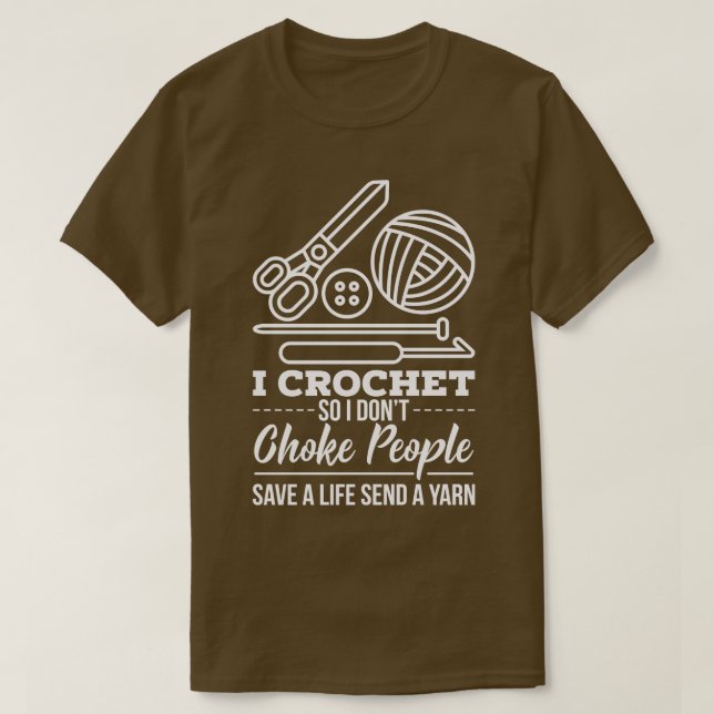 Camiseta Regalo para ganchillera (Diseño del anverso)