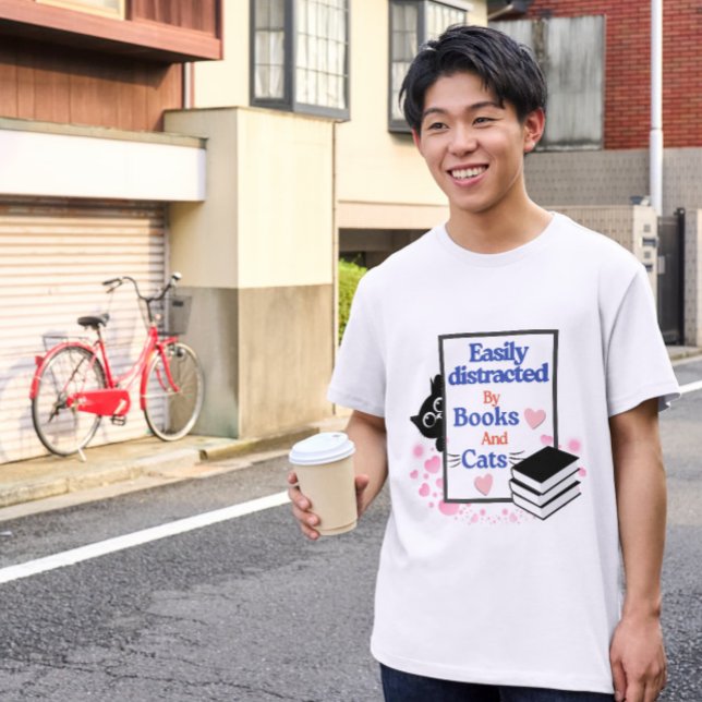 Camiseta Regalo para gatos con libros - Lectura y arte para (Subido por el creador)