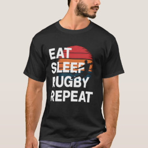 Camiseta Regalo para jugador de rugby Come Duerme Rugby Rep