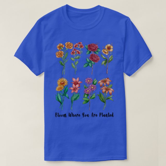 Camiseta Regalo para la abuela del jardinero donde estás pl (Diseño del anverso)