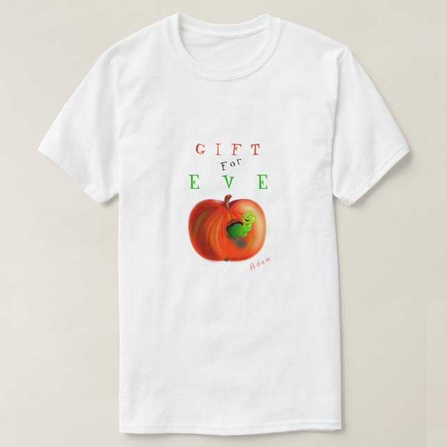 Camiseta Regalo Para La Noche - Paraíso De Apple - De Adam  (Diseño del anverso)