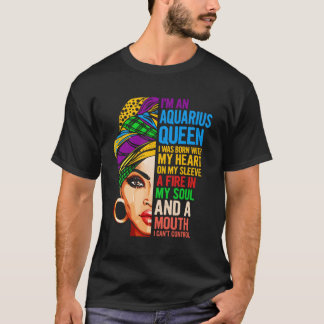 Camiseta Regalo para las mujeres de Aquarius Enero Reina de