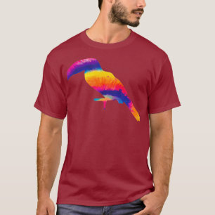 Camiseta Regalo para loro Lover Tie Dye Parrot Colorful