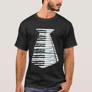 Camiseta Regalo para los jugadores de Piano Tie Funny Piano