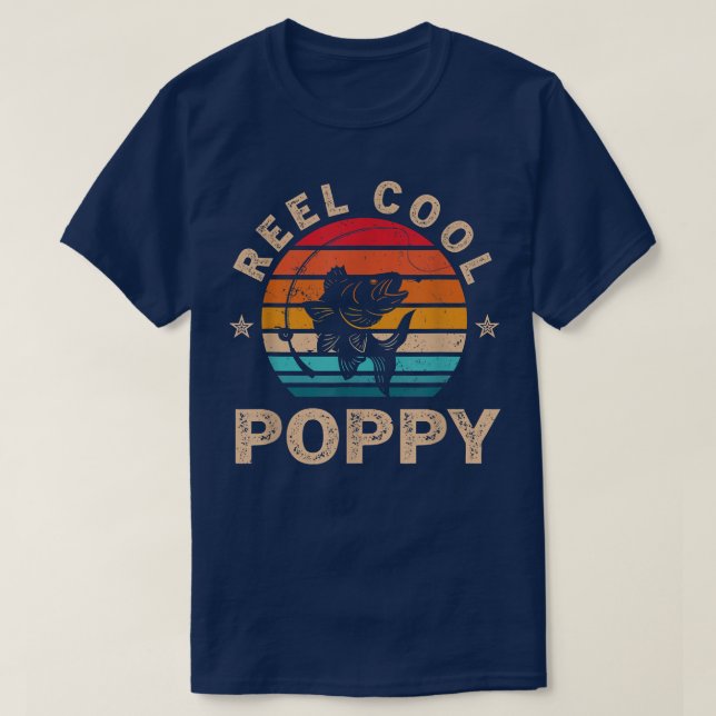 Camiseta Regalo Para Los Padres Día Tee Reel Guay Poppy (Diseño del anverso)