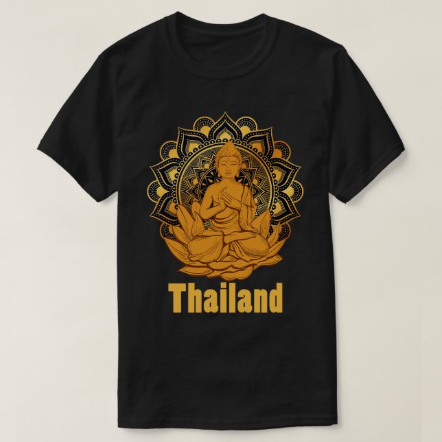 Camiseta Regalo para mochileros Asia Lover Buddha Tailandia (Diseño del anverso)