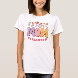 Camiseta Regalo para nueva mamá Mamá Nombre personaliza