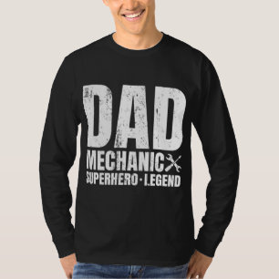 Camiseta Regalo Para Papá Mecánico De La Hija - Familia Gra