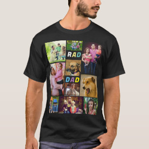 Camiseta Regalo para papá   Rad papá Collage de fotos del D