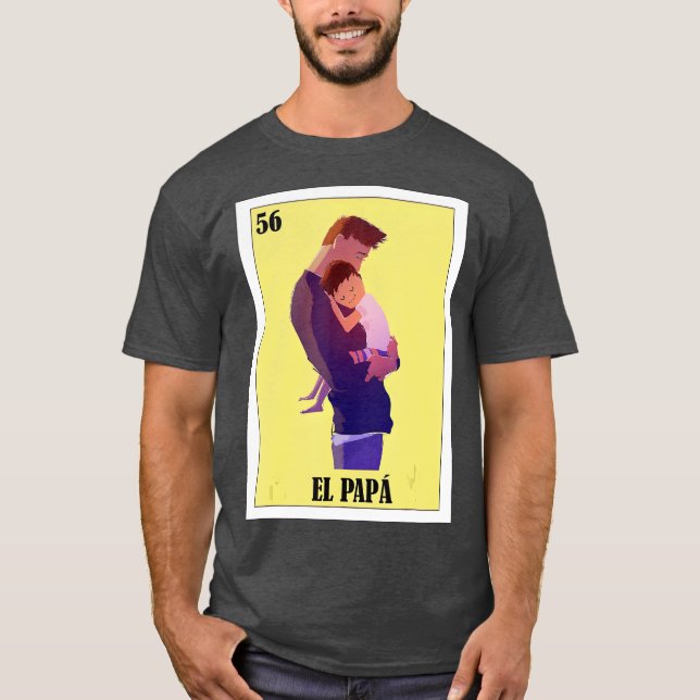 Camiseta Regalo para Papa Spanish Dad Lottery Gift  El (Anverso)