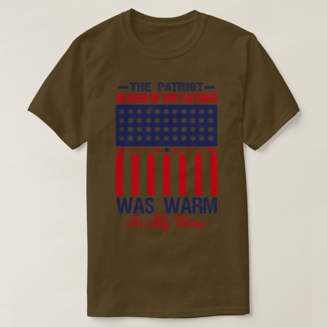 Camiseta Regalo para patriotas y americanos orgullosos (6) (Diseño del anverso)
