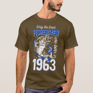 Camiseta Regalo para pescador de 57 años 1963 57th