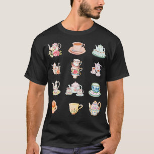 Camiseta Regalo Para Té Drinker Tea Lover Vintage Retro Cup