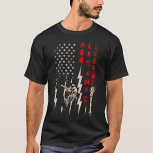 Camiseta Regalo patriótico de la bandera afligida de la ley