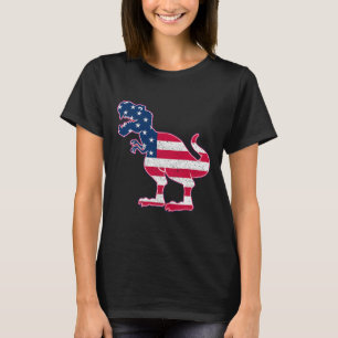 Camiseta Regalo Patriótico de la Bandera Americana para Niñ