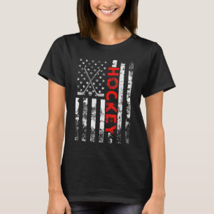 Camiseta Regalo patriótico estadounidense de hockey sobre b