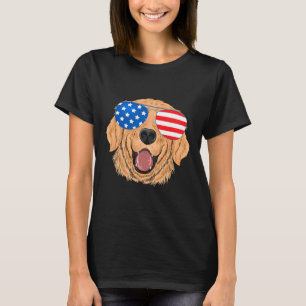 Camiseta Regalo Patriótico Golden Retriever Dog 4 De Julio