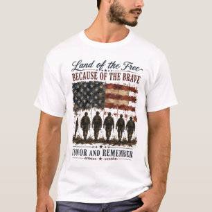 Camiseta Regalo Patriótico Honor y Recuerda a los Héroes Ca