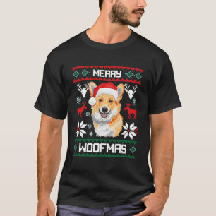 Camiseta Regalo Pembroke Welsh Corgi Para Feliz Navidad Woo