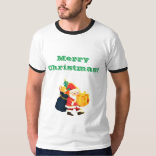 Camiseta Regalo Perfecto Feliz Navidad Deseos Texto Impreso